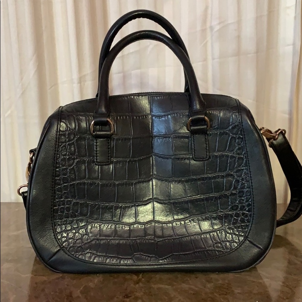 Talbots gray  leather bag